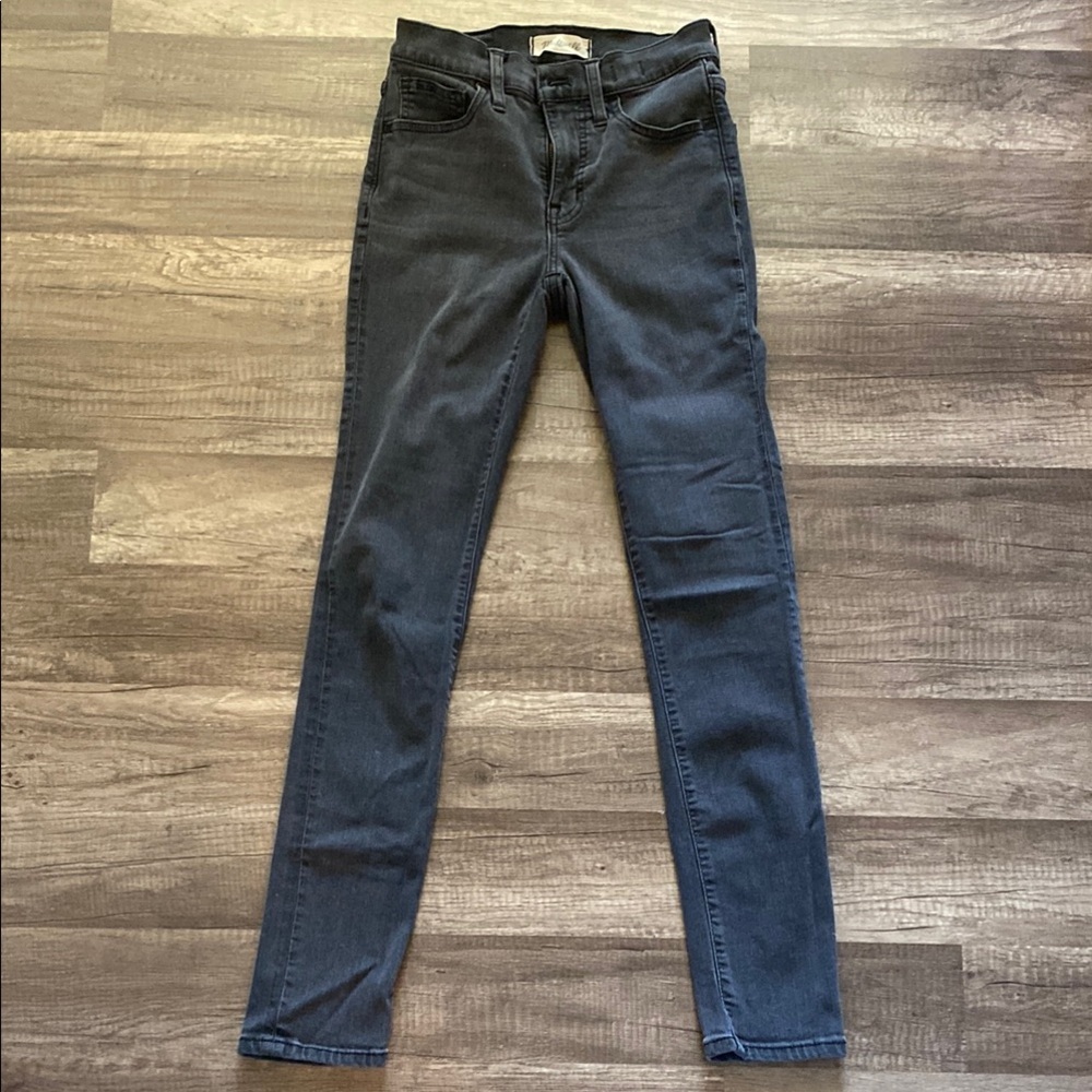 Madewell Gray Skinny Jeans with Washed Look